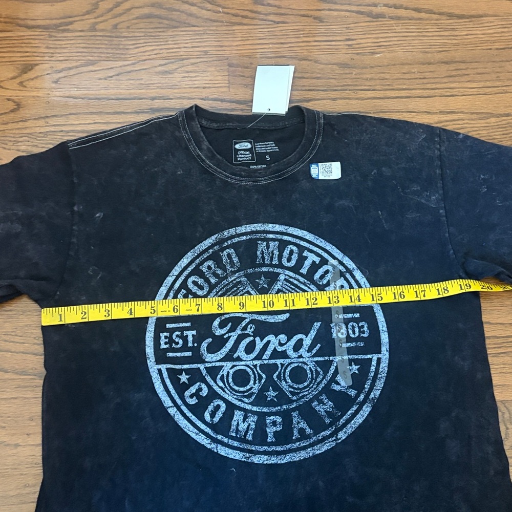 Ford Black and White Logo T-Shirt Size S - Picture 6 of 7